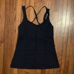 Lululemon black strappy tank